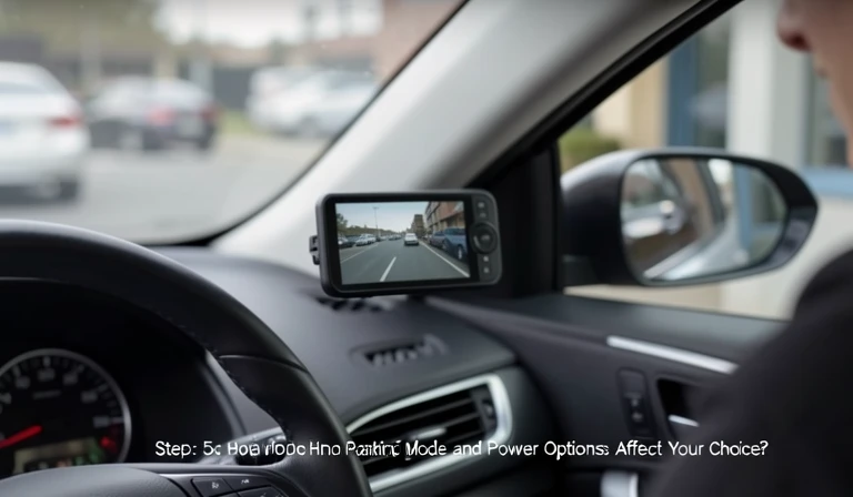 Step 5: How Do Parking Mode and Power Options Affect Your Choice? — how to choose a dash cam